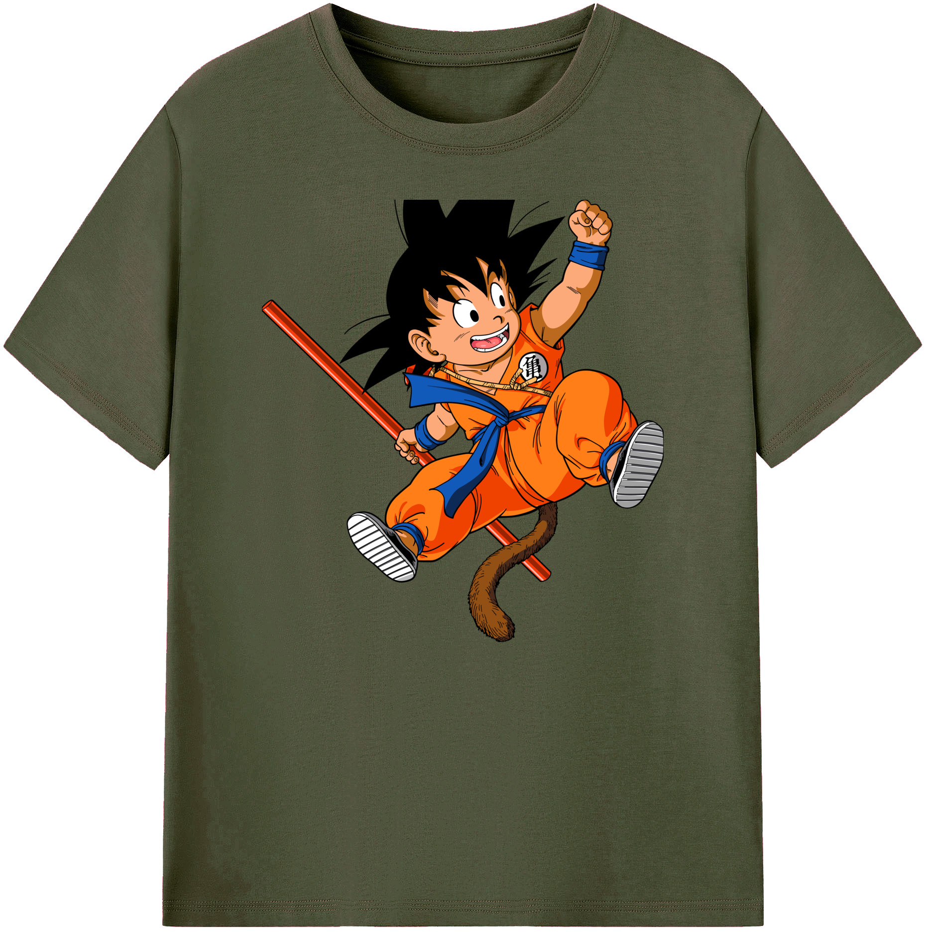 （画像用） ドラゴンボール 孫悟空（そん ごくう）Son Goku カカロット DRAGON BALL Kakarotto 綿100％ メンズ半袖Tシャツ｜肌触りやわらか＆通気性